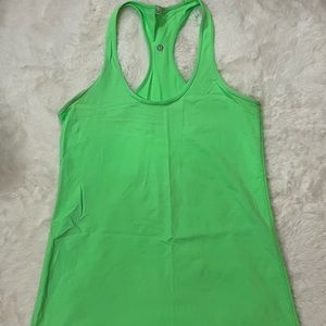 Bright Green Lululemon Tank!